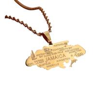 NTALJC Nouveau pour les colliers pendentifs de carte tendance 2025 pour les femmes ses bijoux Jamaïcain Bijoux accessoires créatifs Créative Gift