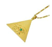 NTALJC Nouvelle-égyptien Pyramide Pendant S Egyptiens Eye of Horus bijoux Egypte Hiéroglyphes # 019306 ACCESSOIRES DE FORME FORME CADEAU CROFIAL POUR FEMMES ET HOMMES