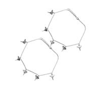 NTALJC PCS Mens Choker's Shark's Tooth Shape Charm Hip Hop Alliage pour les hommes