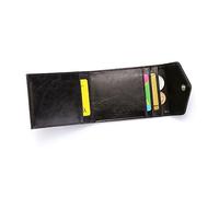 NTALJC Portefeuille de Style Professionnel pour Hommes, Portefeuille Unique à Boucle de Petite Taille, Noir, avec Poche pour Cartes, Clip et Porte-Cartes, Solution de lanière