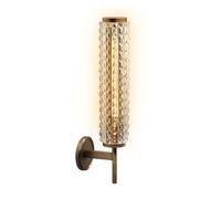 NTALJC Postmodern Copper Wall lamp Luxury Crystal Living Room Bathroom Mirror Headlight Villa Wall Light, Elegant Wall Lighting