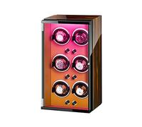 NTALJC Regarder la boîte d'enroulement pour 6 Montre Automatique avec des lumières colorées