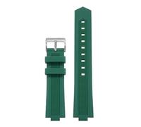 NTALJC Sangle de montre en caoutchouc pour Cartier Ballon Bleu Silicone Watch Band avec Butterfly Buckle Black Warrior Style