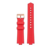 NTALJC Sangle de montre en caoutchouc pour Cartier Ballon Bleu Silicone Watch Band avec Butterfly Buckle Black Warrior Style