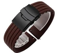 NTALJC Sangle de montre en silicone naturelle pour Hamilton Khaki Navy Jazzmaster Field Classic Watch Band