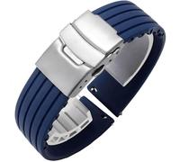 NTALJC Sangle de montre en silicone naturelle pour Hamilton Khaki Navy Jazzmaster Field Classic Watch Band