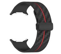 NTALJC Sangle de motif en fibre de carbone pour Galaxy Watch 7 Ultra 47mm Silicone Clasp Band pour Galaxy Watch 7 Ultra Bracelet