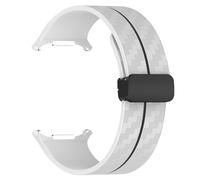 NTALJC Sangle de motif en fibre de carbone pour Galaxy Watch 7 Ultra 47mm Silicone Clasp Band pour Galaxy Watch 7 Ultra Bracelet