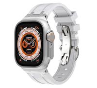 NTALJC Sangle en caoutchouc pour Ultra 49mm Watchbands Series 8 7 75 mm Soft Sports Band pour Iwatch 6 5 4 SE 44 mm 42 mm Bracelet en silicone