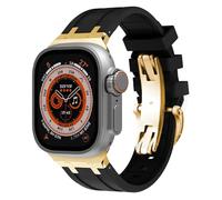 NTALJC Sangle en caoutchouc pour Ultra 49mm Watchbands Series 8 7 75 mm Soft Sports Band pour Iwatch 6 5 4 SE 44 mm 42 mm Bracelet en silicone