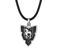 NTALJC Silver Owl Elephant Highland Cow Raven Wolf Hamsa Arrowhead Prendant Colliers Viking Bijoux vintage Cadeaux pour hommes femmes