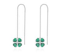 NTALJC Silver Threader Earring Dangle Drop Tassel Pull Through Earrings for Women
