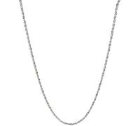 NTALJC Sterling Silver Solid Crisscross Roc Chain for Women & Girls - Made in Italie est livré avec une boîte cadeau pour les filles
