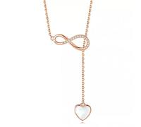 NTALJC Sterling Silver Zircon Cross Tassel Heart Charm pour les femmes Girls Cavicle Chaîne de mariage Bijoux de mariage