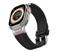 NTALJC STRAP SPORTATIQUE PARTICLÉ POUR S10 46MM 49 ULTRA S10 42MM 45 44 40 38 mm Slicon Elastic Silicone adapté pour Iwatch 10/9/8/7 / SE / 6/4/5/3