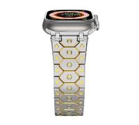 NTALJC Titan en acier en acier inoxydable Bandons de surveillance en acier pour bande Ultra 2 49 mm 46 mm 45 mm 44 mm Strap Series 10 9 8 7 6 5 4 3 2 1 SE avec connecteur en métal