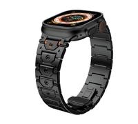 NTALJC Titan en acier en acier inoxydable Bandons de surveillance en acier pour bande Ultra 2 49 mm 46 mm 45 mm 44 mm Strap Series 10 9 8 7 6 5 4 3 2 1 SE avec connecteur en métal