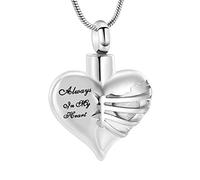 NTALJC Toujours dans mon coeur, le collier de crémation tient des cendres de compagnie humaine