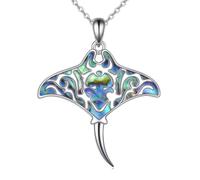 NTALJC Triple Moon Celtic Lotus pour femmes Sterling Silver Celtic Knot Heart Pendant Aground Shell Cross Christmas Birthday Gifts For Girls For Girls
