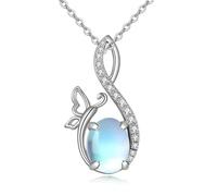 NTALJC Unicorne argentée/éléphant/papillon/phoenix/sirène/baleine/collier pendentif ours en peluche