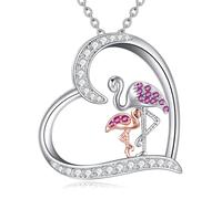 NTALJC Vache/chien/renard/lion/chèvre/lama/singe/flamanto/dinosaure collier pendentif