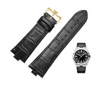 NTALJC Véritable bande de montre en cuir pour Vacheron Constantin Série à l'étranger 4500V 5500V P47040 Boucle en acier inoxydable Men de montre STRAP 25-8MM