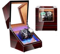 NTALJC Watch Wind Winder Box Automatic Rotate Watch Winder 2 0 Boîte de stockage, avec moteur extrêmement silencieux, double alimentation (couleur: h)