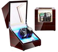 NTALJC Watch Wind Winder Box Automatic Rotate Watch Winder 2 0 Boîte de stockage, avec moteur extrêmement silencieux, double alimentation (couleur: h)