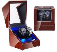 NTALJC Watch Wind Winder Box Automatic Rotate Watch Winder 2 0 Boîte de stockage, avec moteur extrêmement silencieux, double alimentation (couleur: h)