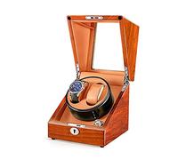 NTALJC WatchwinderAutomawindersolidwooddoublewatchwinderboxForAutomaes4RotationModesupportsusBchargingSilentmotor (c) watchwinder