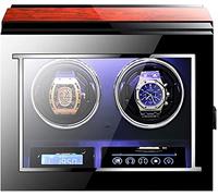 NTALJC WatchwinderDoublewatchwinderboxForAutomaeswithReMoteControltouchDisplayScreenblueledLightDajustableWatchPillowsAccessories, Watchwinder