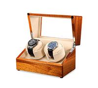 NTALJC Watchwindersolidwoodautomaticdoublewatchwinderwatchesstoragebox4rotationmodepowersupplyquietmotor, bwatchwinder