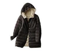 NTALJC Women's 90% White Duck Down Jackets Winter Lightweight Slim Fit Warm Puffer Coats Casual Wear