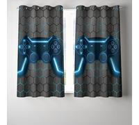 NTBED Rideaux occultants pour Console de Jeu - pour Chambre d'enfant, Chambre à Coucher, Salle de Jeux, 2 Panneaux - 106,7 x 160 cm (l x L), Bleu