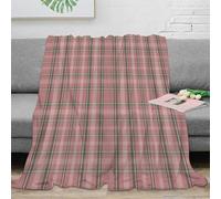 NTBSDVKDO 3D Imprimé Plaid Motif Jeté de Lit Microfibre Chaud Classic Heritage Plaid de Salon Cadeau Pâques pour Famille Enfants 50x60inch(127x152cm)