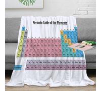 NTBSDVKDO 3D Imprimé Table Chart Couverture de Lit Microfibre Chaude Educational Science Jeté de Canapé Doux pour Étudiants Colocataires Locataires 80×90inch(200x230cm)