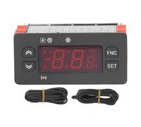 NTC 230V AC Régulateur de Température électronique -5 à 55 Degrés Celsius, Fahrenheit Commutable Numérique Étanche Affichage Capteur Thermostat Contrôle Commutateur Module pour Refroidisseur Réfrigéra