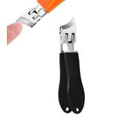 NTDMSFWM Coupe-Ongles incliné Anti-éclaboussures à Large Ouverture de la mâchoire Coupe-Ongles incliné et incurvé Coupe-Ongles en Acier Inoxydable for Tous Les Ongles épais(Black)