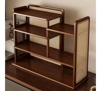 NTDMSFWM Présentoir à Tasses à café en Bambou et rotin, étagère Multicouche for Tasses à thé, Petit Meuble de Rangement for comptoir, for la Maison, Le Bureau et la Salle d'étude.(Brwon,19.7in)