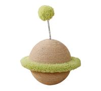 Nteractive Sphère à gratter - Robuste 1400 g, poteau de meulage naturel, rouleau de jouet pour petit chien | Pour maison, salon, chambre à coucher, sol, soulagement du stress des animaux, santé