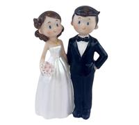 NTEVXZ Figurine de Mariée et Marié, Figurine de Mariés dans Une, Décoration Gâteau Mariage, Mariage Mariée Mariée Décoration Gâteau, Couple de Mariés pour Gateau