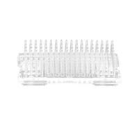 NTf196 Lot de 2 épingles en plastique transparent avec ventouses stables Forme rectangulaire pour arrangements floraux sécurisés (B, 7 x 3 x 2 cm)