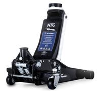 NTG Cric hydraulique 3T - Cric hydraulique avec double piston et course rapide - Hauteur de levage 85-485 mm - Cric de manœuvre avec 2 patins en caoutchouc pour voiture et SUV
