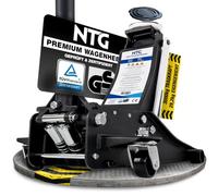 NTG Cric hydraulique 3T (hauteur de levage 75-505 mm) Lowliner avec double cylindre extra stable professionnel 3000 kg plat pour SUV et voitures baissées (PRO noir + certifié TÜV)
