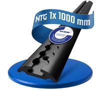 NTG Rail d'aviation 1 pièce / 1000 mm semi-circulaire en aluminium - Certifié TÜV - Accessoires de remorque - Sécurité de chargement - Rail en aluminium pour camion, voiture, camionnette, camping-car