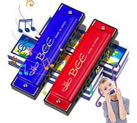 NTGRTY Lot de 2 harmonica diatonique diatonique pour enfant avec 10 trous