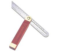 NTGRTY Multi Equerres de Menuisier Ajustable,Fausse équerre base bois 250 mm,équerre Multifonctionnelle en T avec Manche en Bois Dur, Idéal pour Menuisier, Charpentier et Travail du Bois