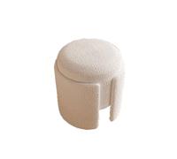 NTIYOU Banc de rangement moderne - Tabouret de luxe - Tabouret de coiffeuse pour maison, chambre, couloir, salon créatif (beige)