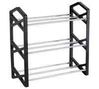 NTIYOU Étagères à Chaussures Étagère à Chaussures à 3 Niveaux en Fer, étagère à Chaussures légère, Organisateur de Rangement for entrée, Couloir Porte d'entrée(S)
