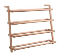 NTIYOU Étagères à Chaussures Étagère à Chaussures à 4 Niveaux, étagère à Chaussures en Bois, Organisateur de Rangement, Support d'armoire à Chaussures for Salon, entrée Porte d'entrée
